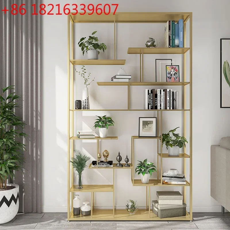 TAO Wrought iron bedroom living room multi-layer bookshelf shelf floor-to-ceiling workspace office