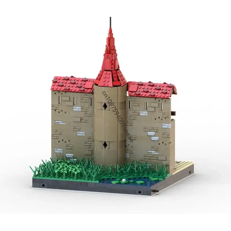 جديد 2276 قطعة Moc الأوروبي القرون الوسطى عرض الشارع جدار Markreuthe نموذج لغز مخصص لتقوم بها بنفسك الأفكار الإبداعية لعبة طفل هدية عيد ميلاد