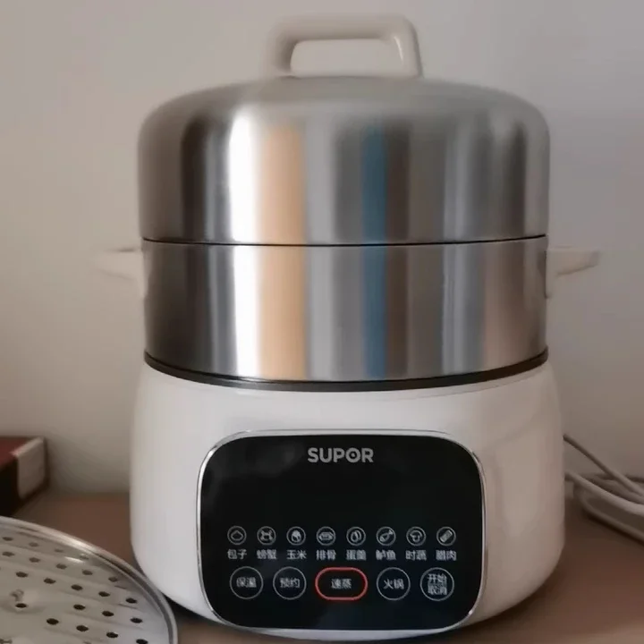 Supor Electric Wok Automatic Electric Steamer Cooking Large Capacity Electric Pot Multifunctional Pot Non-stick Pot