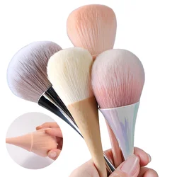 Flower Nail Brush for Manicure Wooden Nail Art Brush Nail Accesories Tools Popular Round Small Gel Polish Dust Cleaning Brushes