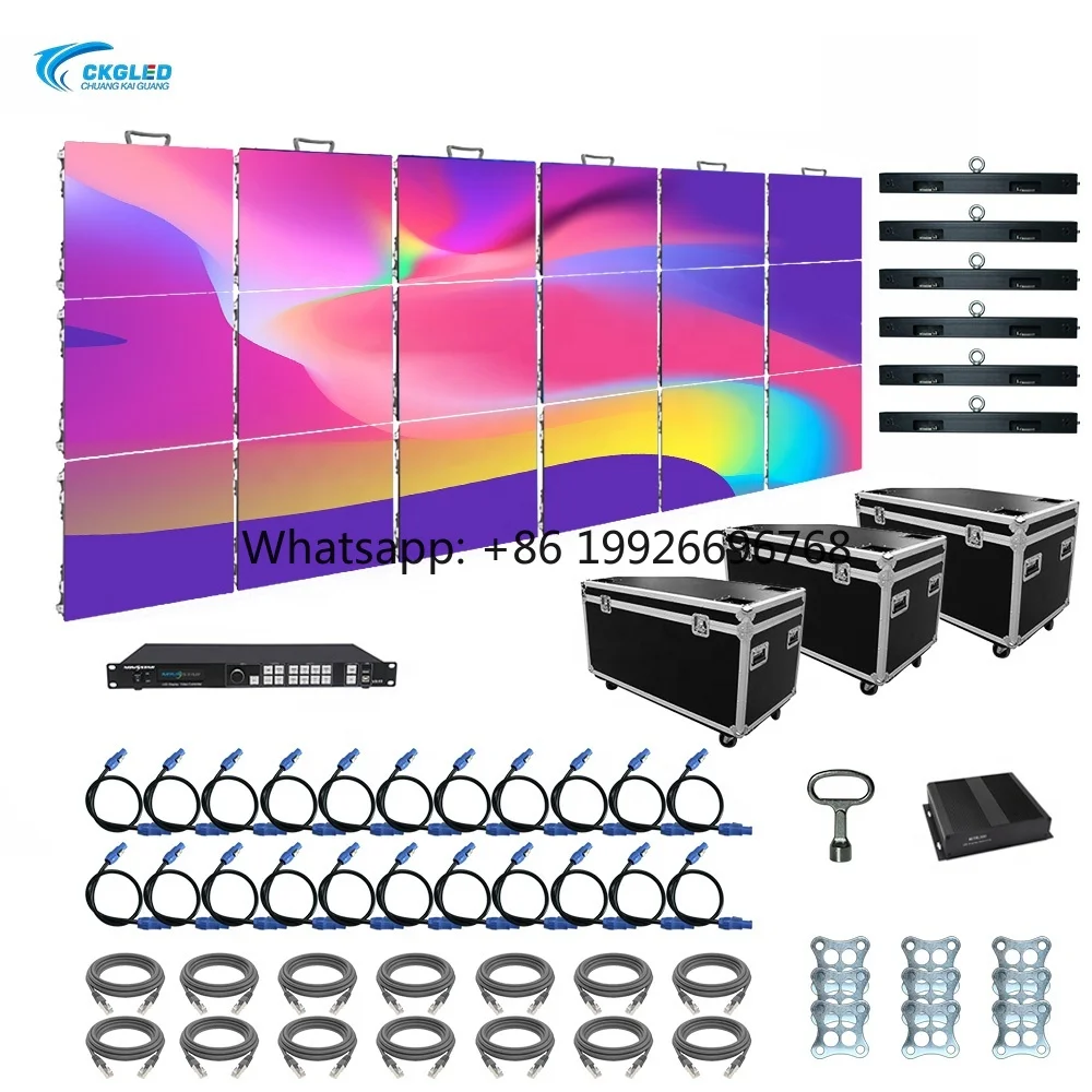 

Indoor Outdoor Giant Stage Background Led Video Wall P2.6 P2.9 P3.91 P4.81 Seamless Splicing Rental LED Display Screen