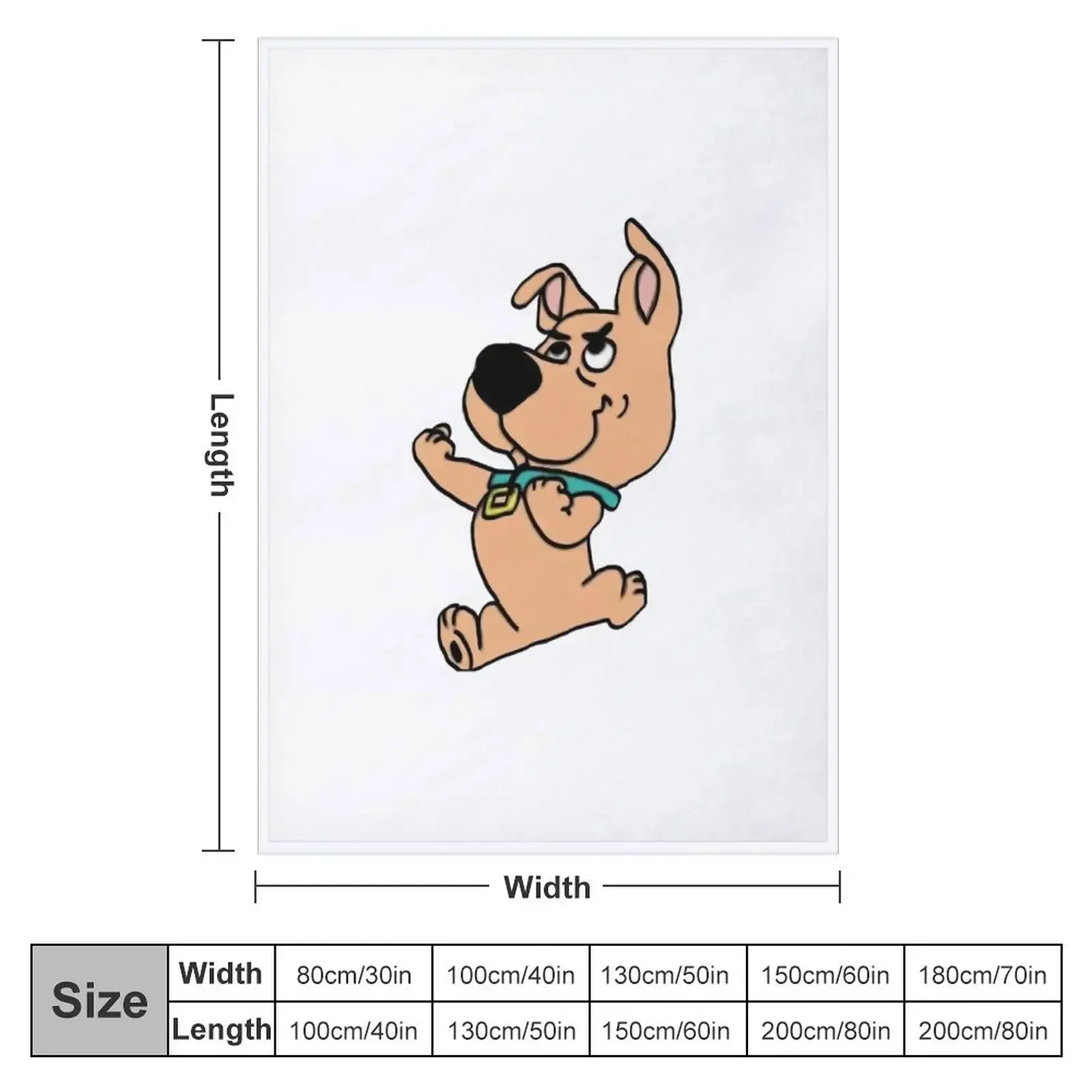 scrappy doo fists outlined Throw Blanket Blankets For Sofas blankets and throws Blankets