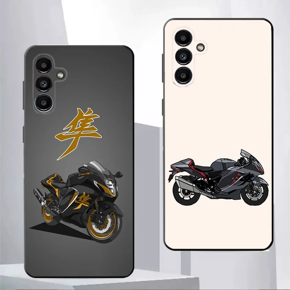 Motorcycle S-SuzukiS H-HayabusaS Phone Case For Samsung Galaxy A13,21s,22,31,32,52,53,71,80,91 Black Soft Cover