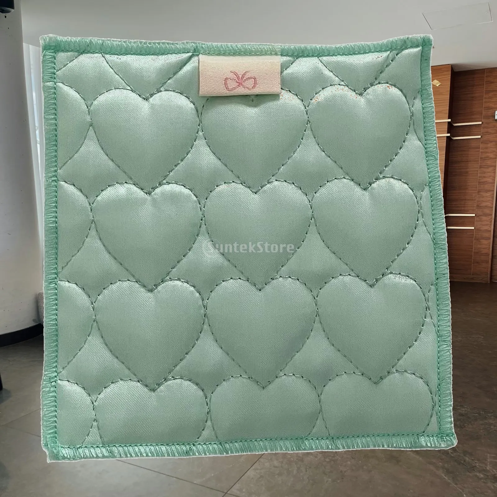 Quilted Coaster Absorption Mat Heat Resistant Home Decor Anti Slip Drink Coaster for Wedding Farmhouse Desk Housewarming Gift