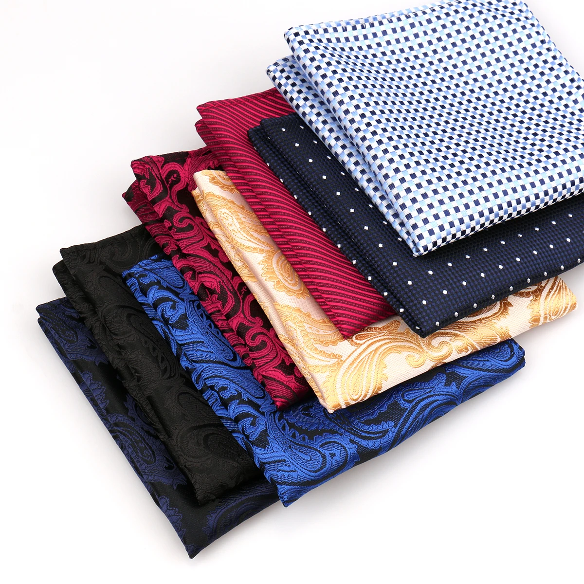 35 Styles Men Pocket Squares Brand Luxury Classic Stripe Formal Accessories Paisley Floral Polka Dot Patterns Wedding Business