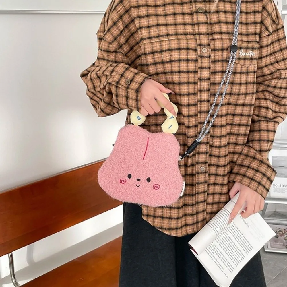 

Сумка с милым медведем и рисунком цыпленка, большая вместительная плюшевая сумка на плечо, косметичка, легкая женская сумка через плечо, студенческая сумка