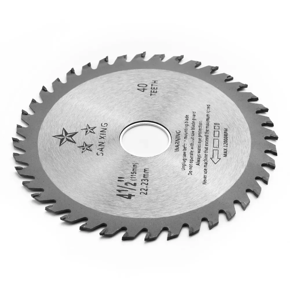 Cutter Saw Blade Disc 115mm Ultra Circular Sawing Wood Cutting Round Carving 40Teeth Angle Grinder High Quality