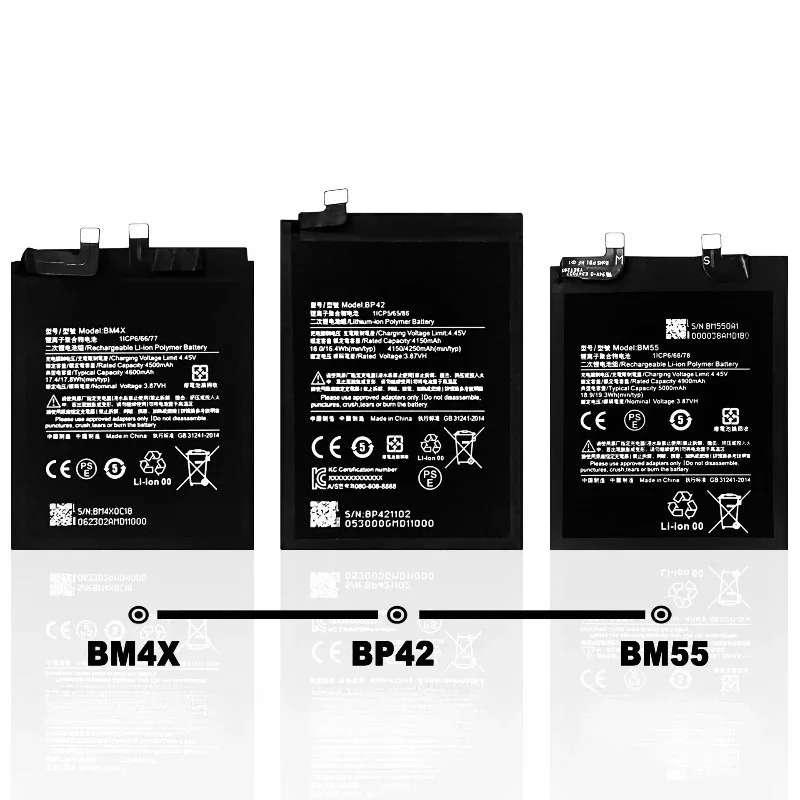 بطارية الهاتف المحمول BM4X BP42 BM55 لعام 2025 لهاتف Xiaomi Mi 11 Mi 11 Lite Mi11 Ultra بطاريات بديلة قابلة لإعادة الشحن #6