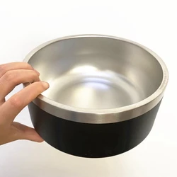 Seven color Stainless Steel bowl, Non-Slip Dog Bowl, Holds 64oz