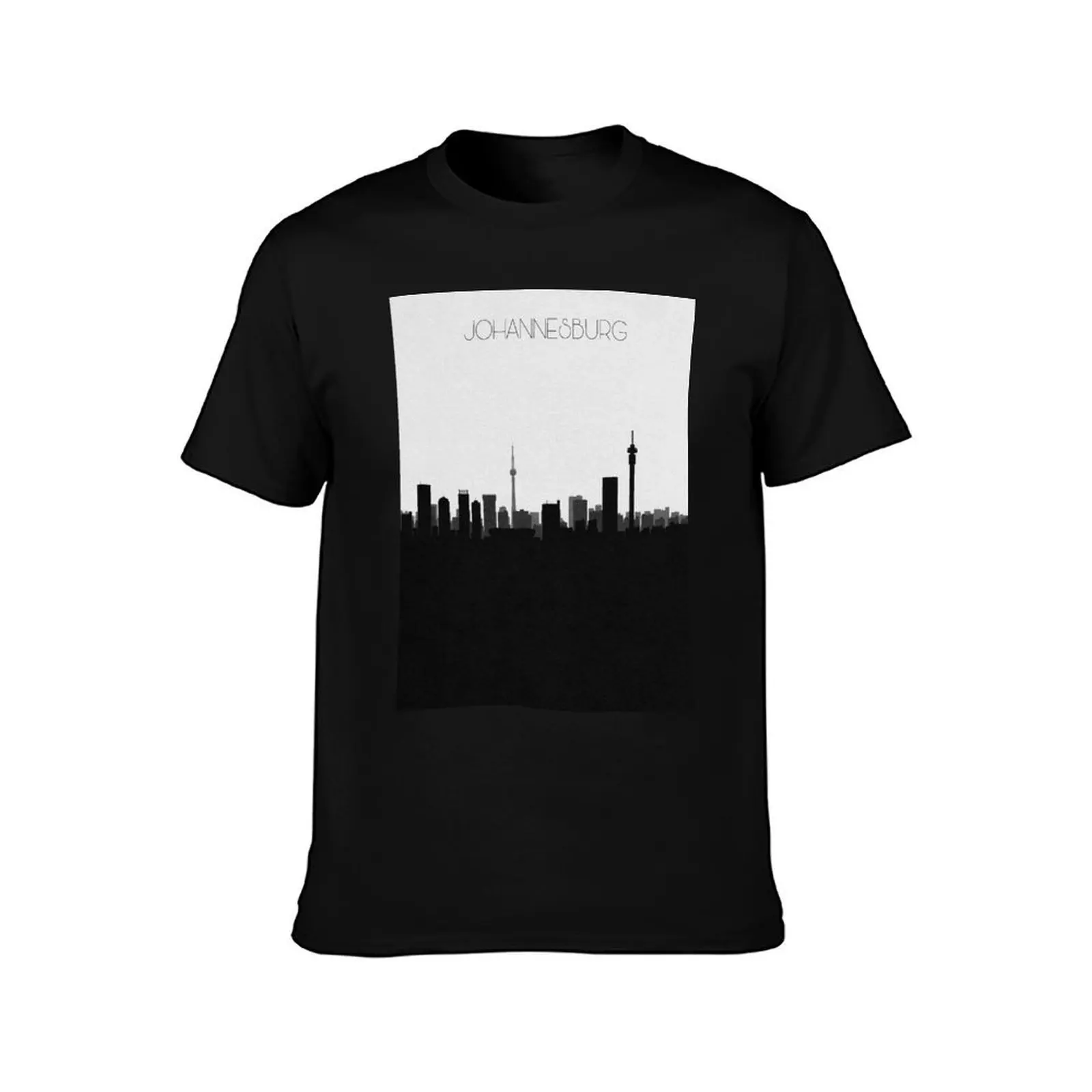 Travel Posters Destination: Johannesburg T-Shirt, Summer Casual Cotton Tee, Oversized Streetwear Tops, Vintage Graphic Print