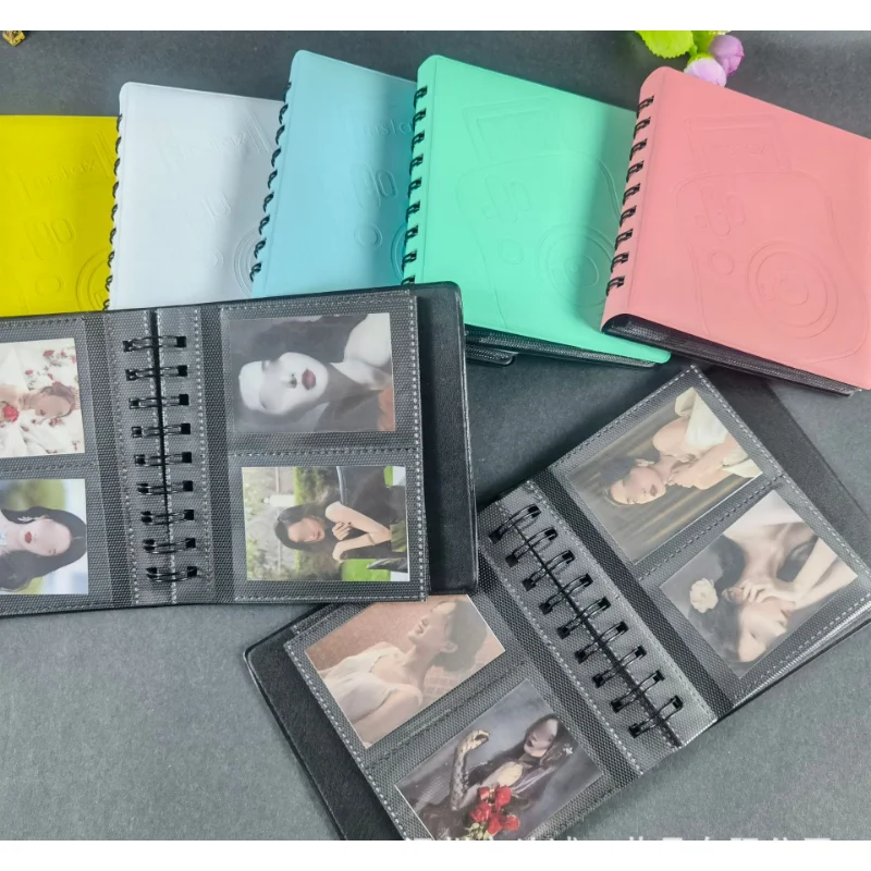 3-inch Photo Paper Photos 68 Into The Insert Album Macaroon Coil Album  Mini Photo Album  Photocard Album