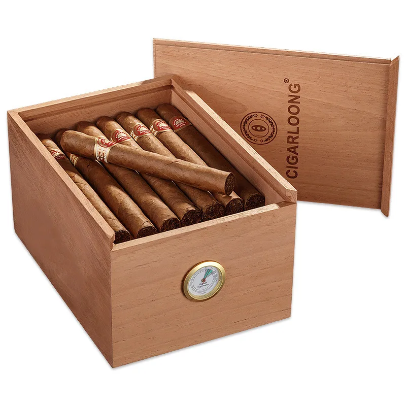 Cigar Humidors Mellow Cedar Wood Large Capacity Humidor Cigar Cigarette Case Smoking Accessories