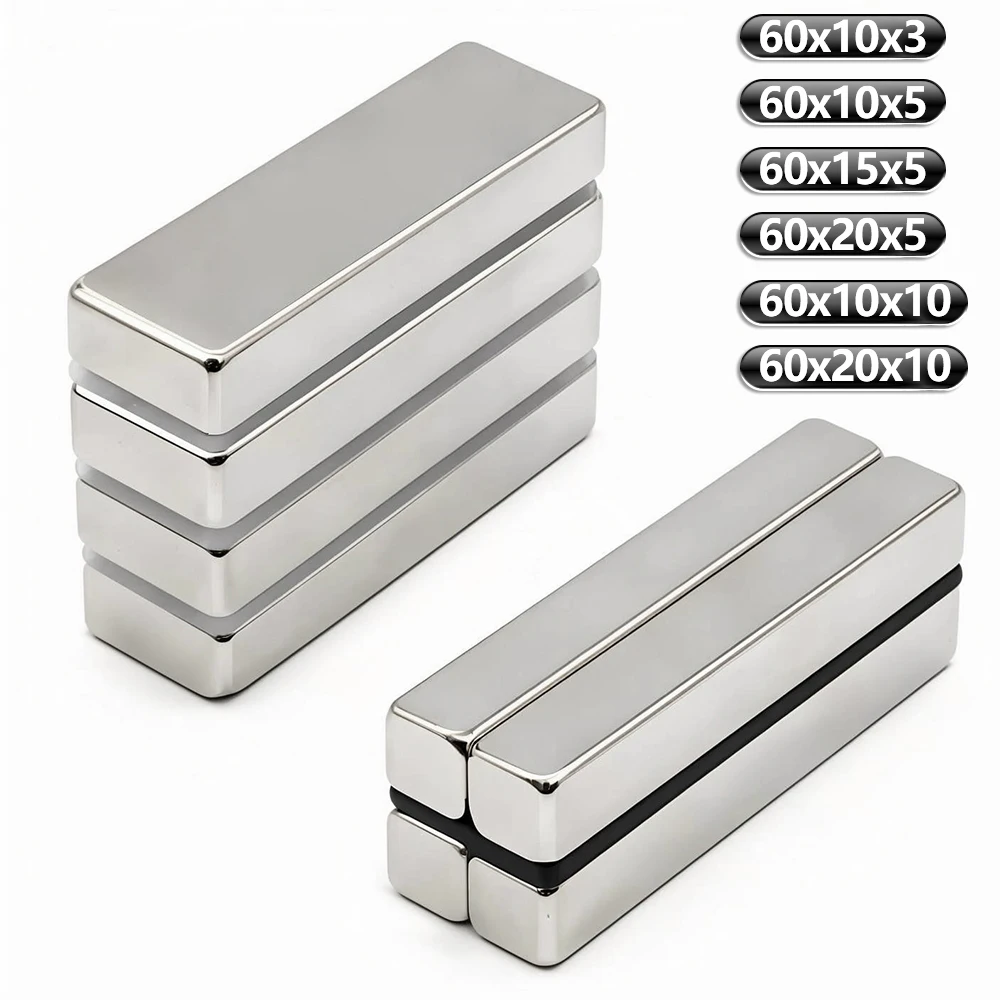 Super Powerful Neodymium Magnet Block N35 NdFeB Strong Permanent Magnetic imanes Refrigerator Magnets Office magnets