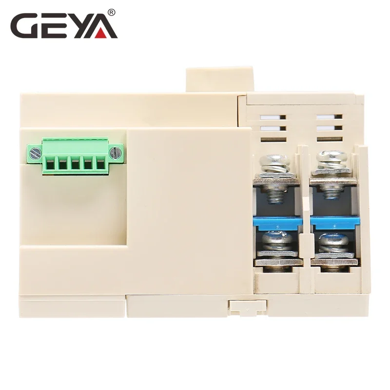 GEYA On-Grid Solar Power Interruptor de Transferência Automática, Trilho Din, 2P, 3P, 4P, 63A, 100A, AC 110V, 220V, ATS, Sistema PV, poder para Cidade Poder