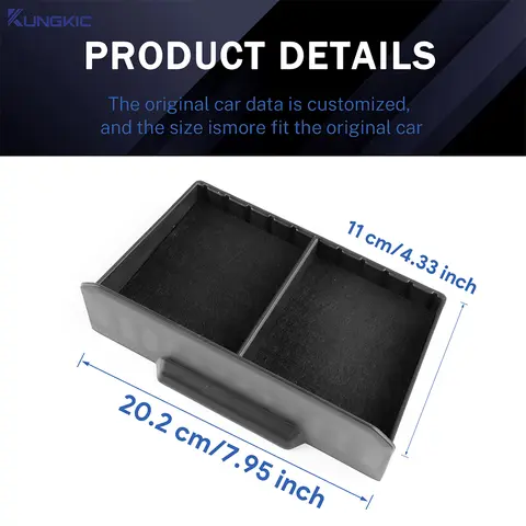 Dacia Duster 3 2024 2025 2026 के लिए कार स्टोरेज सेंट्रल कंट्रोल स्टोरेज बॉक्स Dacia Duster 3 एक्सेसरीज़ के लिए कंटेनर ऑटो इंटीरियर 12 best sales डेसिया डस्टर 3 - №12