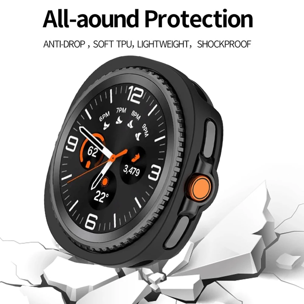 PC Case for Samsung Galaxy Watch 8 40mm 44mm All-Around Protective Bumper Cover for Samsung Galaxy