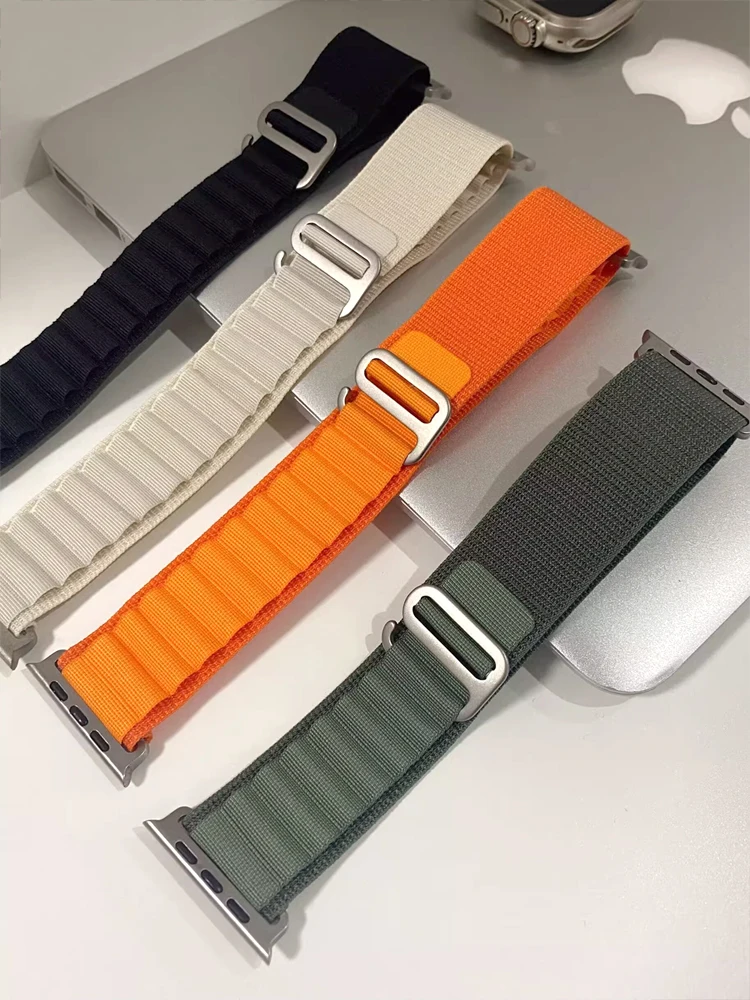 Alpine loop for Apple watch Ultra 2 Band 49mm 44mm 45mm 40mm 41mm 42mm 38mm bracelet correa iwatch series 9 8 7 SE 6 5 4 3 Strap