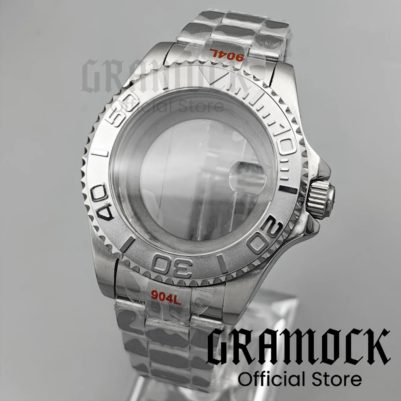 

GRAMOCK 10Bar Diver 43mm SUB Watch Case Sapphire Glass Fit NH34 NH35 NH36 NH38 ETA2824 PT5000 Steel Bracelet 120 Clicks Bezel