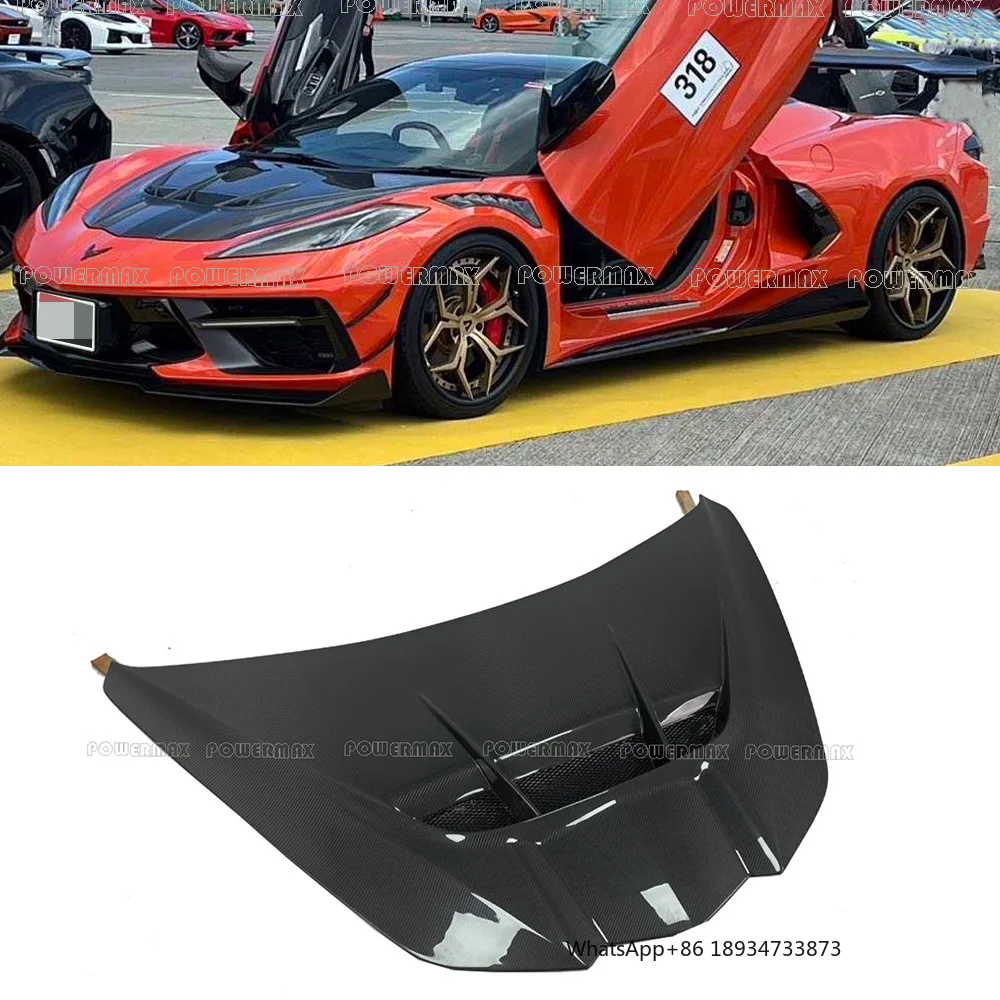 

Wholesale Carbon Fiber Engine Hood ZR1 Style for Corvette C8 Fit for C8 Z06 Front Bonnet