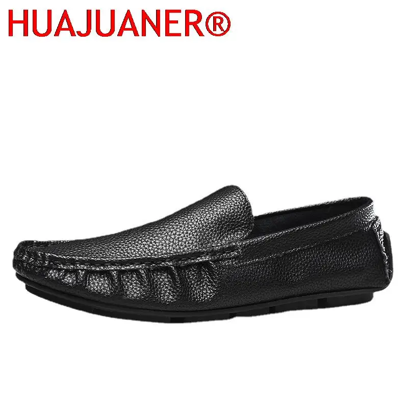 

New Arrival High Quality Loafers Fashion Light Driving Shoes Men Casual Genuine Leather Flats Business Bureau Outdoor Footwear