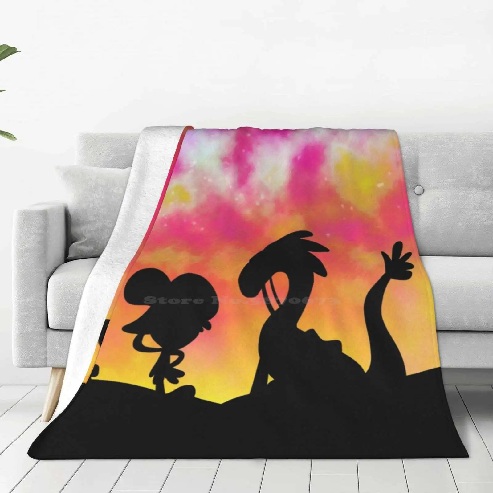 Wander Over Yonder-Sunset Creative Design Comfortable Warm Flannel Blanket Wanderoveryonder Wander Over Yonder Sylvia Start