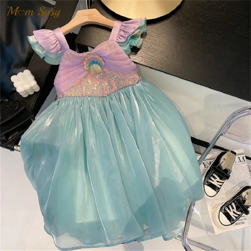

Baby Girl Princess Tutu Sequins Dress Summer Girl Fashion Vestido Party Birthday Pageant Carnival Costume Baby Clothes 1-12Y