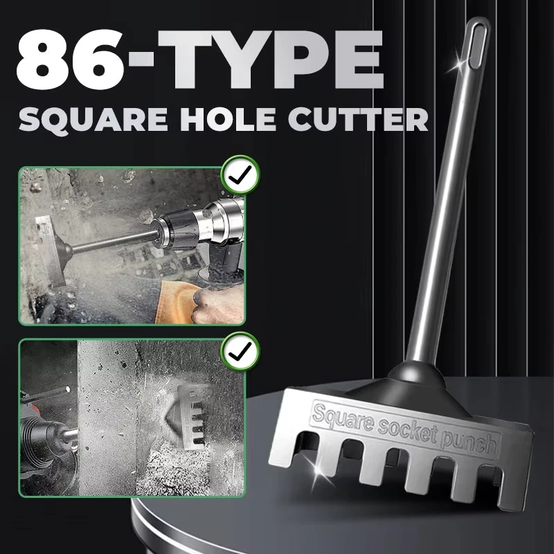 

New 86-type Creative Square Hole Cutter for Electrical Box Square Socket Puncher for Water & Electricity Installation Hand Tools