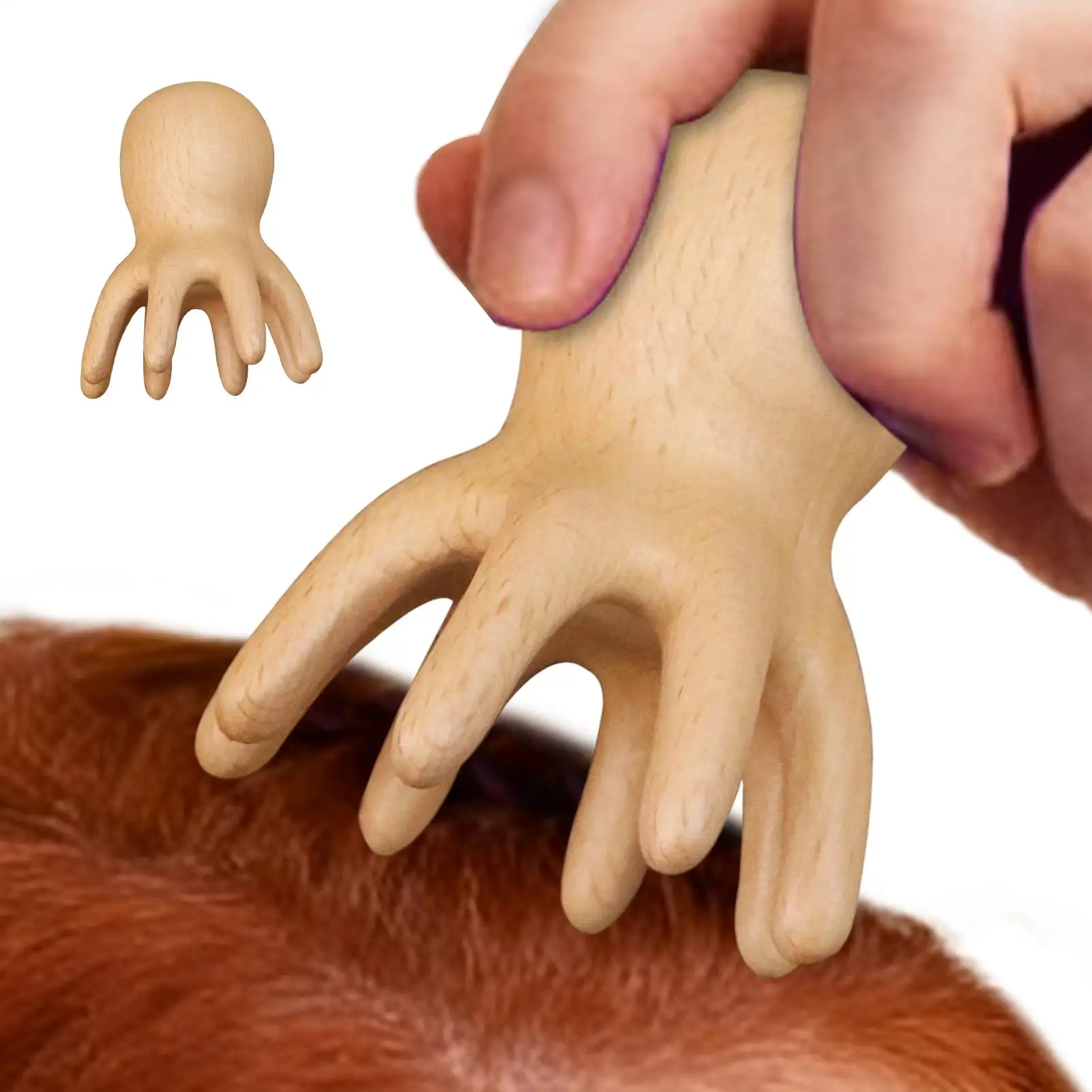 

Инструмент для массажа кожи головы, инструмент для релаксации осьминога, деревянный скребок для головы, меридиан, соскабливание, массажная щетка для кожи головы, спа, массажная расческа Гуа Ша