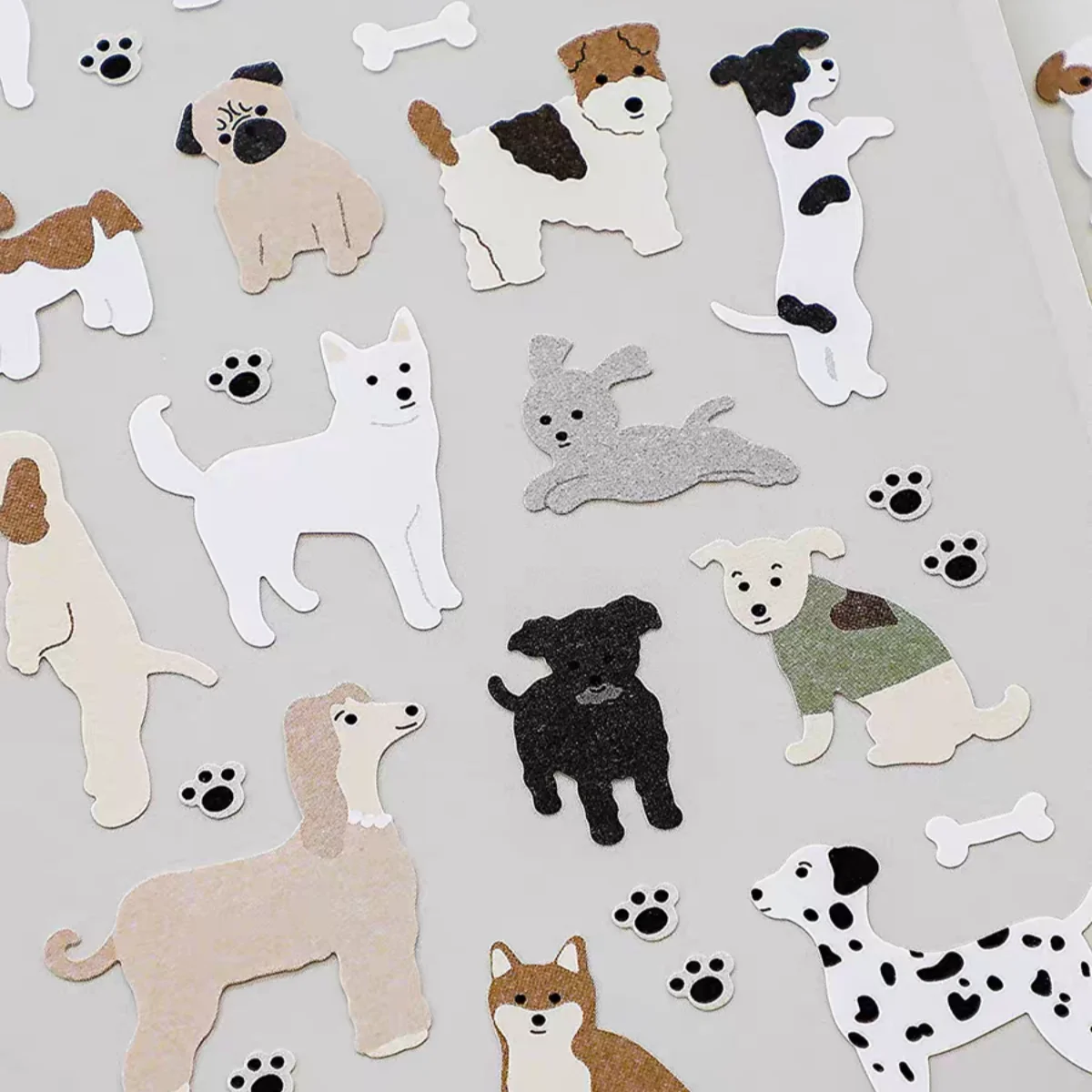 Korean Import Suatelier Kawaii Dogs Puppy Mung Family Stickers Scrapbooking Diy Diary Stationery Sticker Cute Decor Sticker 1183