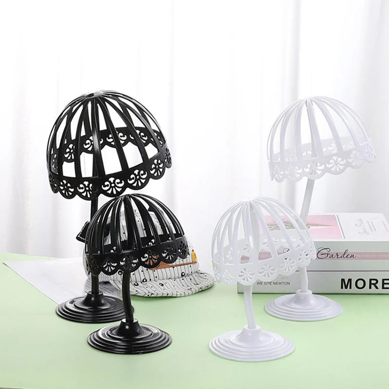 Baby Hat Display Stand Child Kid Mannequin Head Model Dome Hat Holder Rack Storage Wigs Show Organizer Shelf Plastic Holder Rack