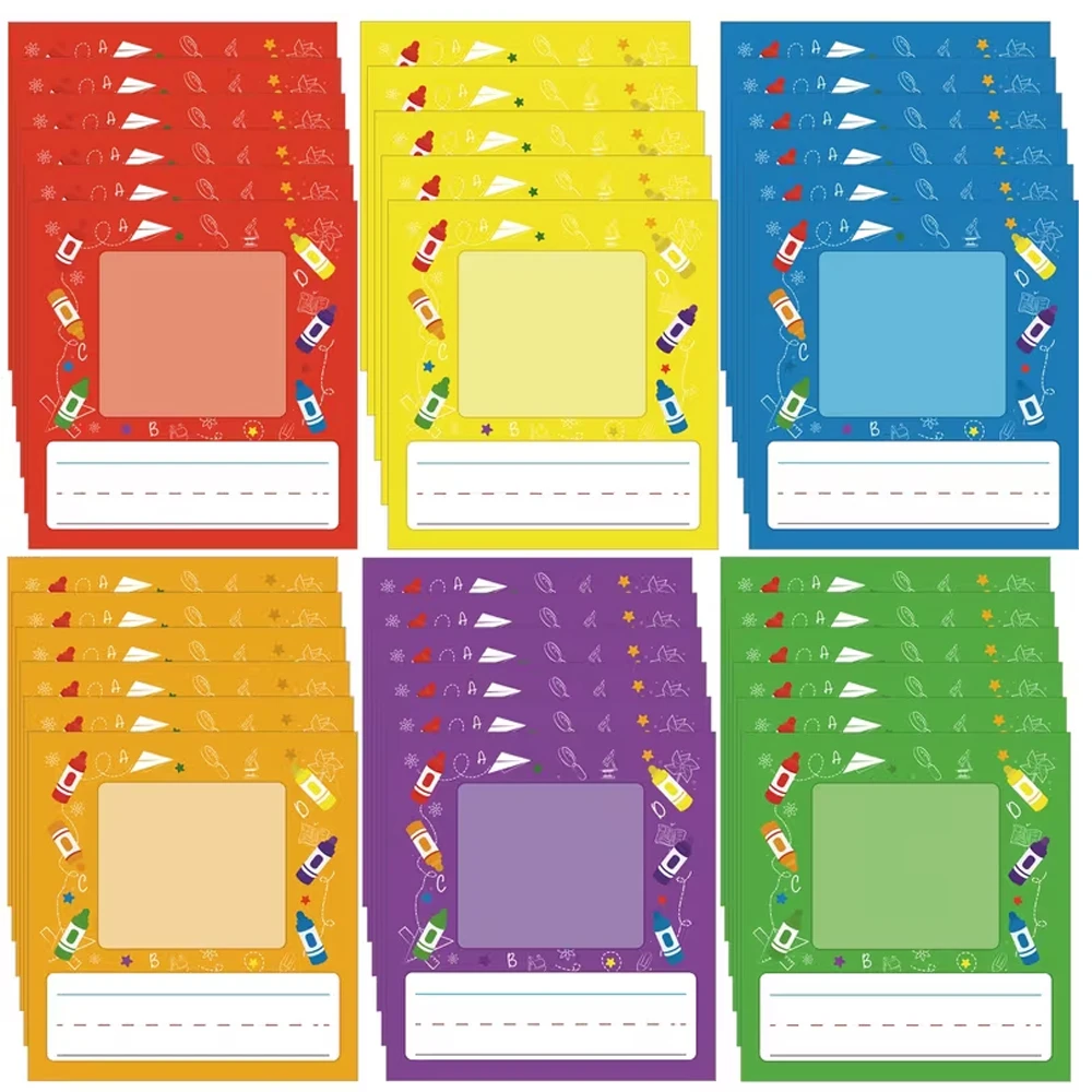 18 pcs, Student Nameplate Name Tag, Self-Adhesive Label Bulletin Board Color Label, Self-Adhesive Photo Name Tag.