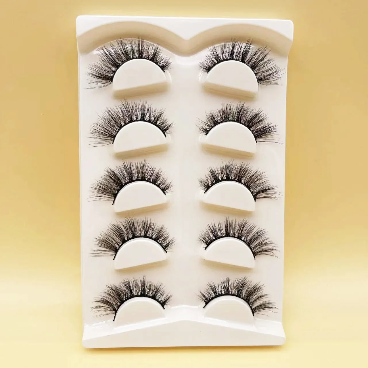 Winged Natural Faux Fake Eye Lashes False Eyelashes Five-linked Cat Eye Eyelashes Wholesale