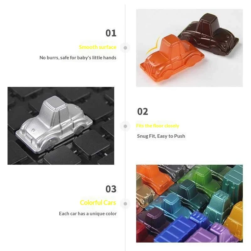 Puzzle pour enfants, jeu d'heure de course, voiture de course, raisonnement sur route Huarong, jouet de bureau, jeu de dégagement de pensée logique