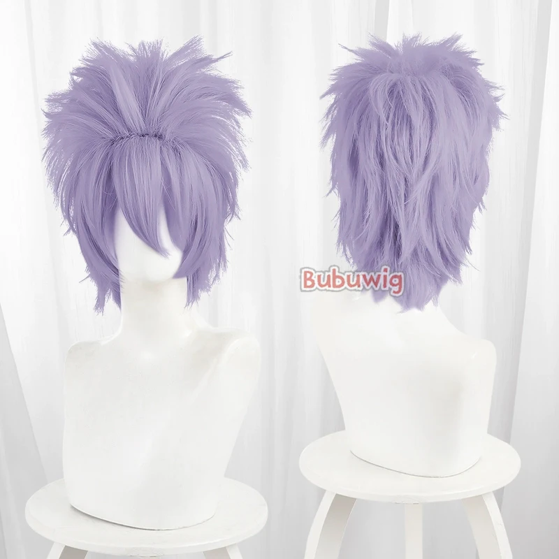 Bubuwig Synthetic Hair 30cm Short Straight Anime Classic Cosplay Wigs 49 Colors Black White Blonde Red Purple Wig Heat Resistant - Image 3