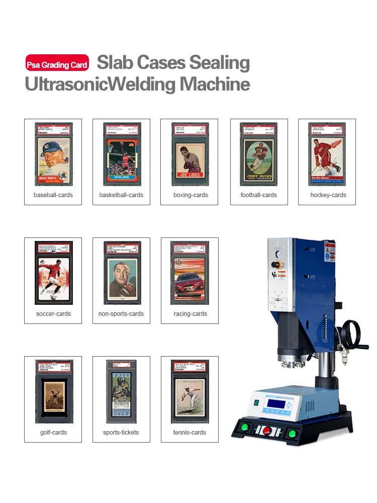 PSA Clear Graded Card Slab Ultrasonic Plastic Welding Machine for Sports Grading Card Acrylic Case Sealing DNA Sonic Welder