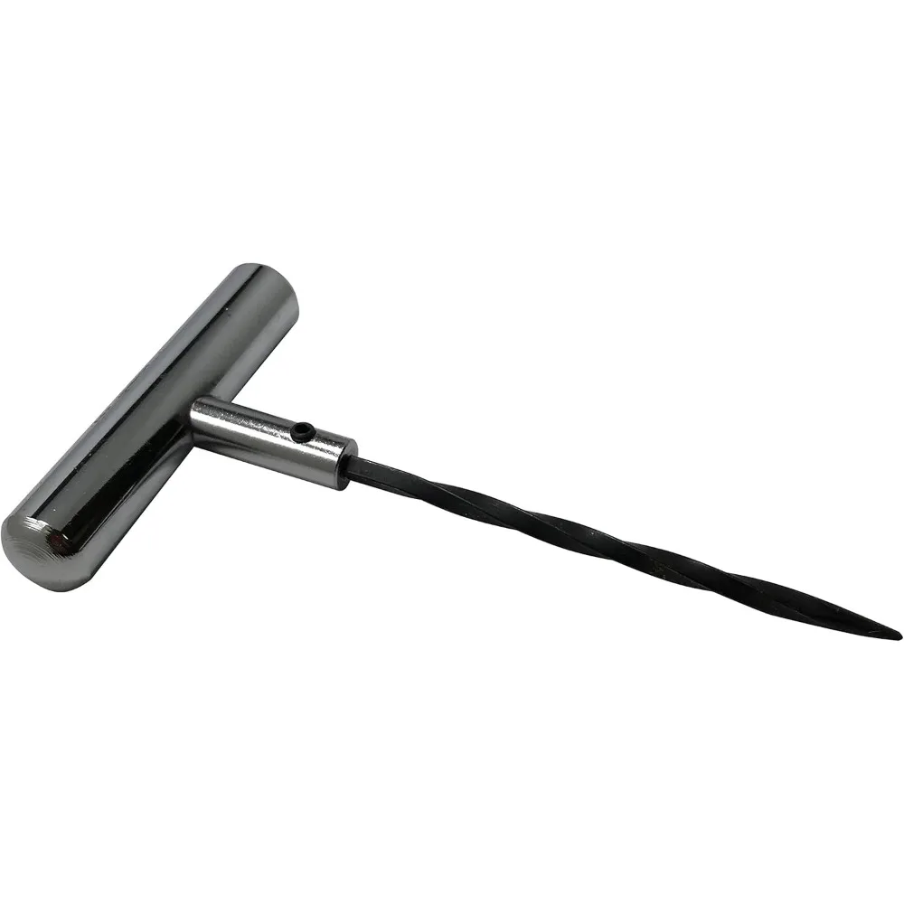 

Sherco-Auto Stainless Steel T-Handle - Pro Heavy Duty Repair Tool Perfect for Tire Plug Kits for Car Truck Motorcycle Bycles - R