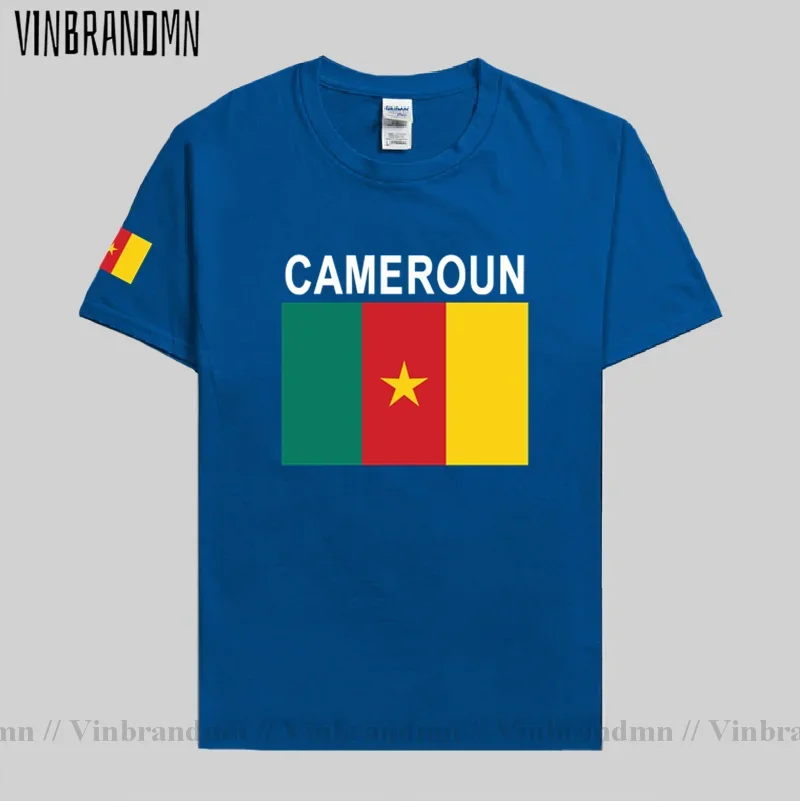 Cameroon men t shirt 2022 jerseys nation team tshirt 100% cotton t-shirt clothing tees country sporting CMR Cameroun Cameroonian