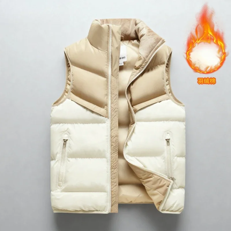 

Comfortable, Fashionable, High-quality Vest Jacket for Men 2025 Autumn and Winter New Men's Outdoor Standing Collar Cotton Vest