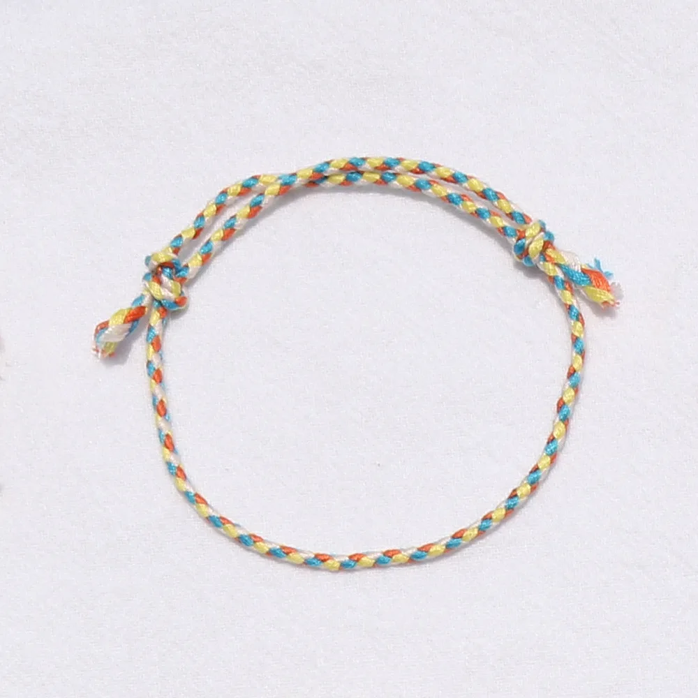 Einfarbiges Geflochtenes Baumwollseil-Armband für Männer, Retro Tibetisches Handgefertigtes Mehrschichtiges Armband für Frauen, Modisches Schmuckzubehör – Detail 23