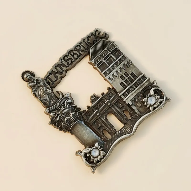 Salzburg Vienna Innsbruck Austria Metal Fridge Magnets Europe Souvenir Refrigerator Magnets Sticker Collection Home Decoration