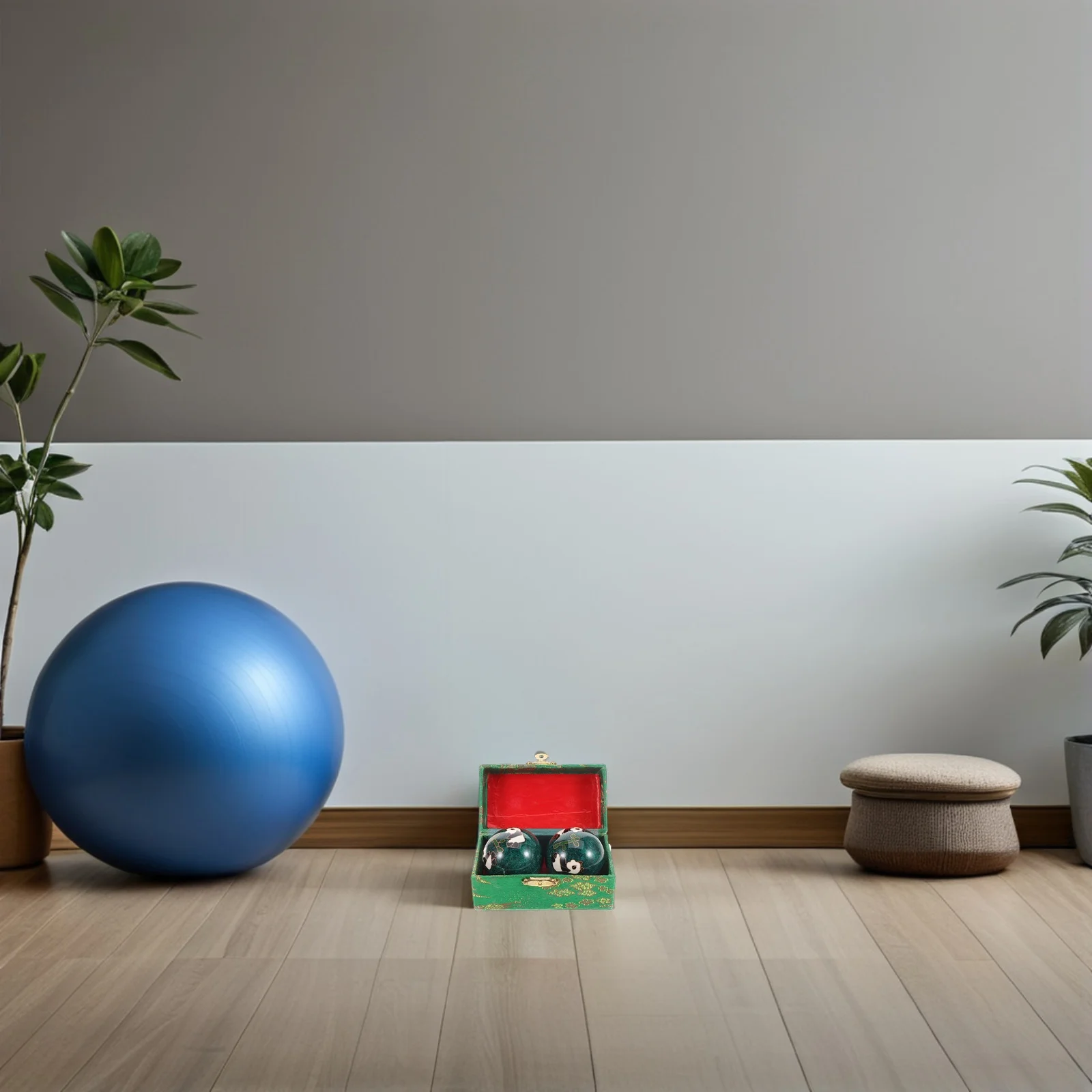 

2Pcs Chinese Health Exercise Balls Baoding Enamel Grip Strength Trainer Muscle Relief Hand Rolling Hand Fitness Massage Small