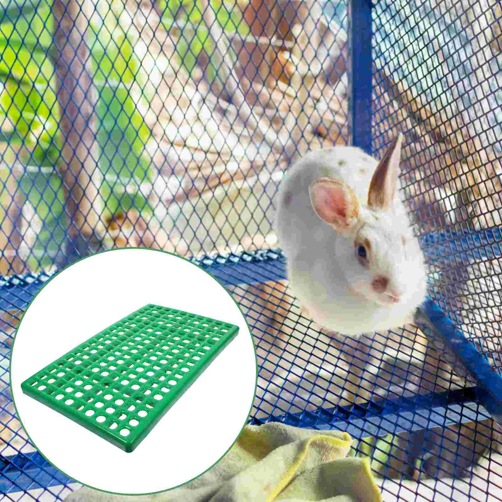 Rabbit Cage Floor Ventilated Mat Pet Base Pad Hamster Easy to Install Plastic Plate Urine Drain Odor Control