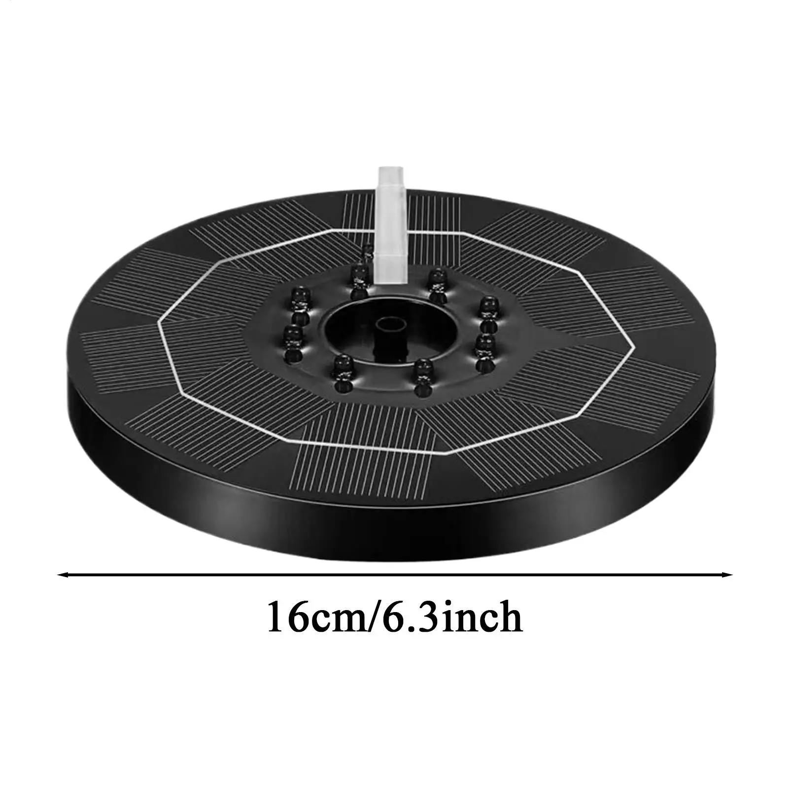 Fountain Pump Solar Adjustable Light Up 6 Nozzles Outdoor Birdbath Fountain Pump For Yard Patio Balcony Lawn Pond Park Decor - view 6