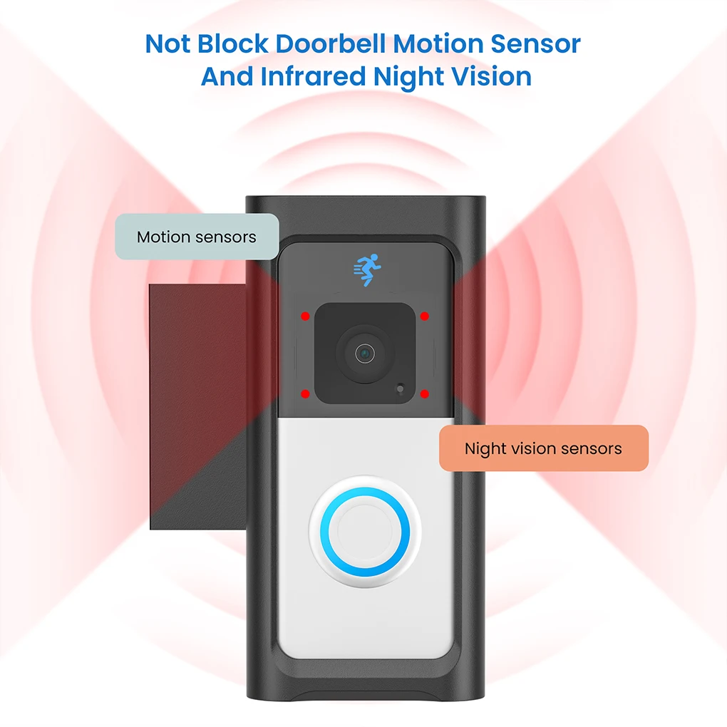 Stainless Steel Video For No Required Doorbell Mount With Theft Apartment Ring Video Doorbell Compatible With Ring