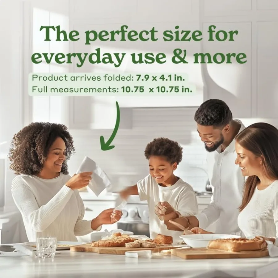 Tovaglioli senza albero 4 confezioni da 250 1000 tovaglioli totali Tovagliolo da cucina sostenibile