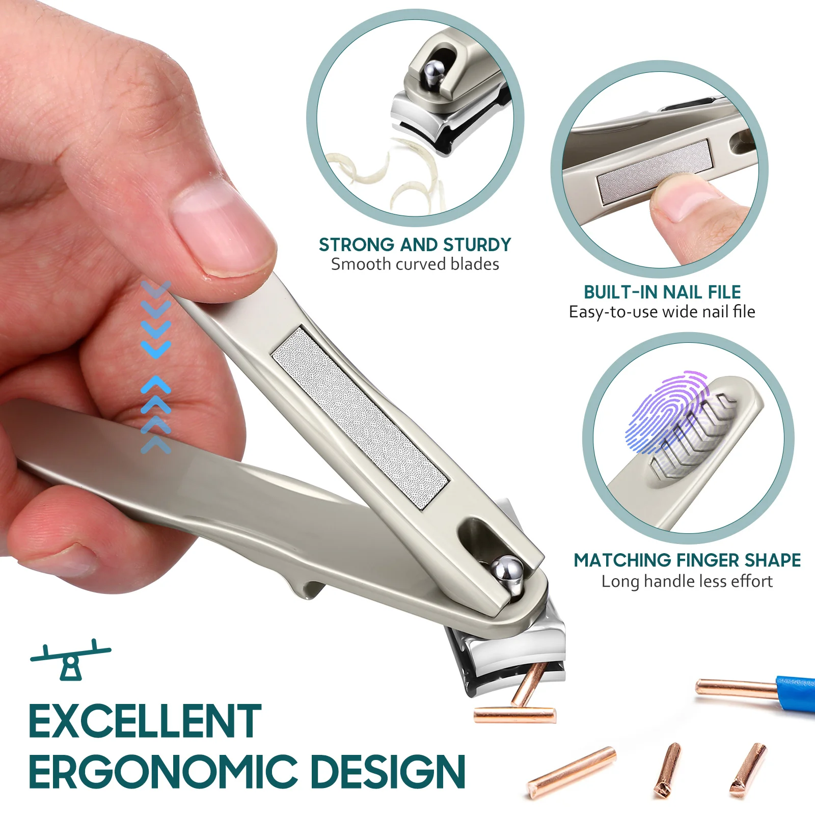 Rotary Nail Scissors Steel Clipper Nail Clipper 360 Degree Rotatable Nail Cutter Rotatable Fingernail Tool Portable Case Small