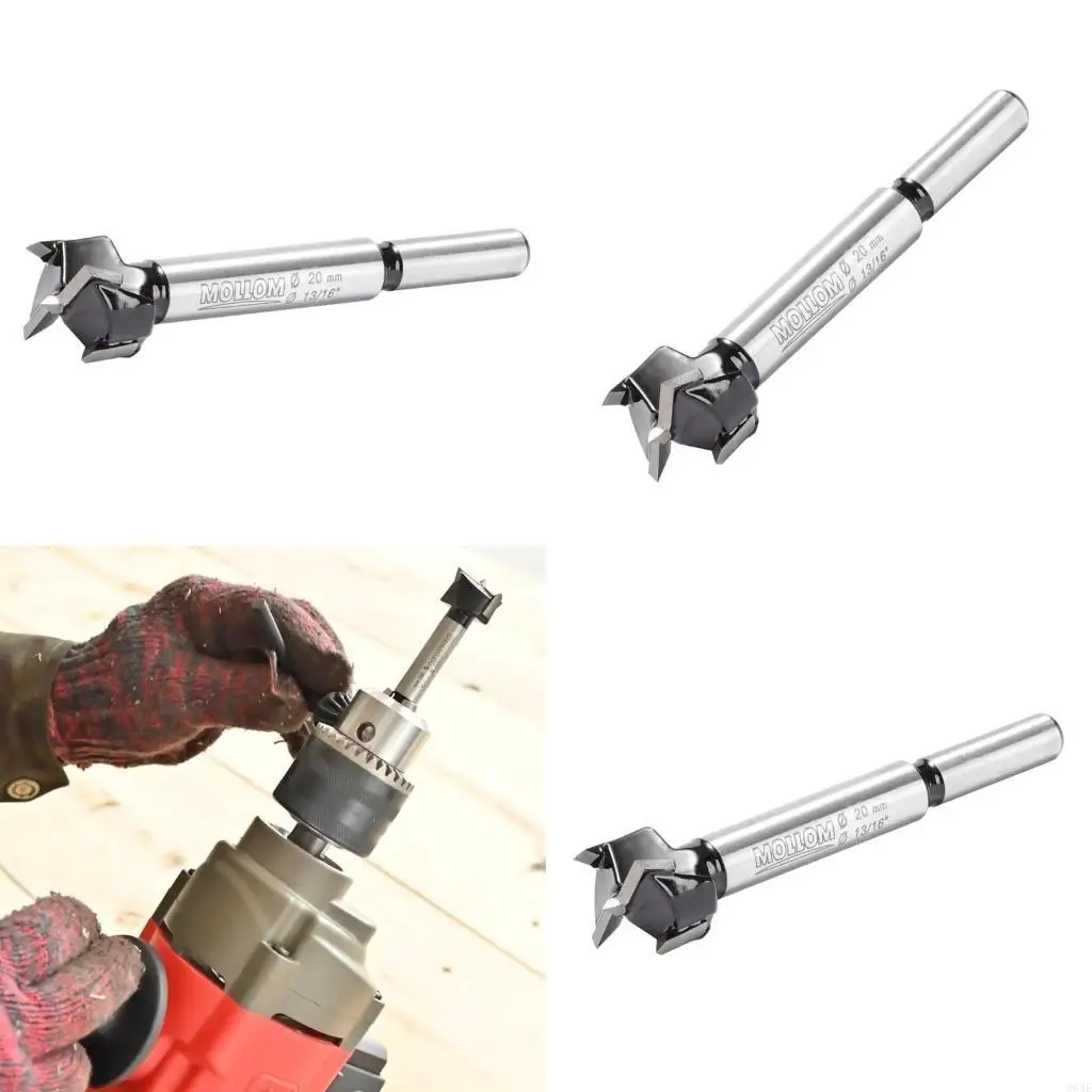 

964E Woodwork Drill Bits 21mm Stainless Steel Hole Auger Opener Woodworking Hinge Hole Drilling Boring Bit Cutter