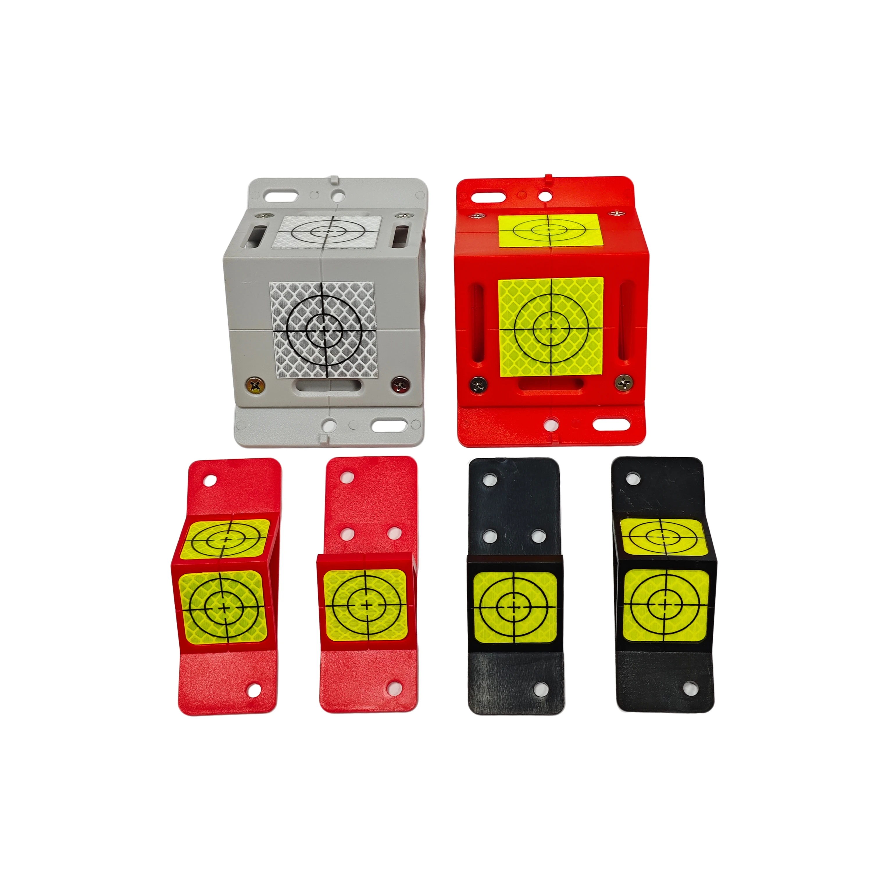 Single/Double Side Angle Measurement Plaquette Reflective Target with 30mm Fluorescent Green 3M Adhesive Sheet for Total Station