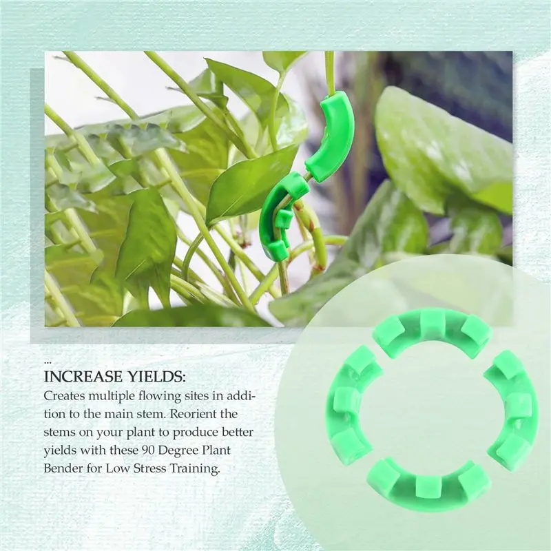 KYCOR-36 Pcs 90 Degree Plant Trainer For Low Stress Training Bending Clips LST Clips For Plant Trellis Growth Kits
