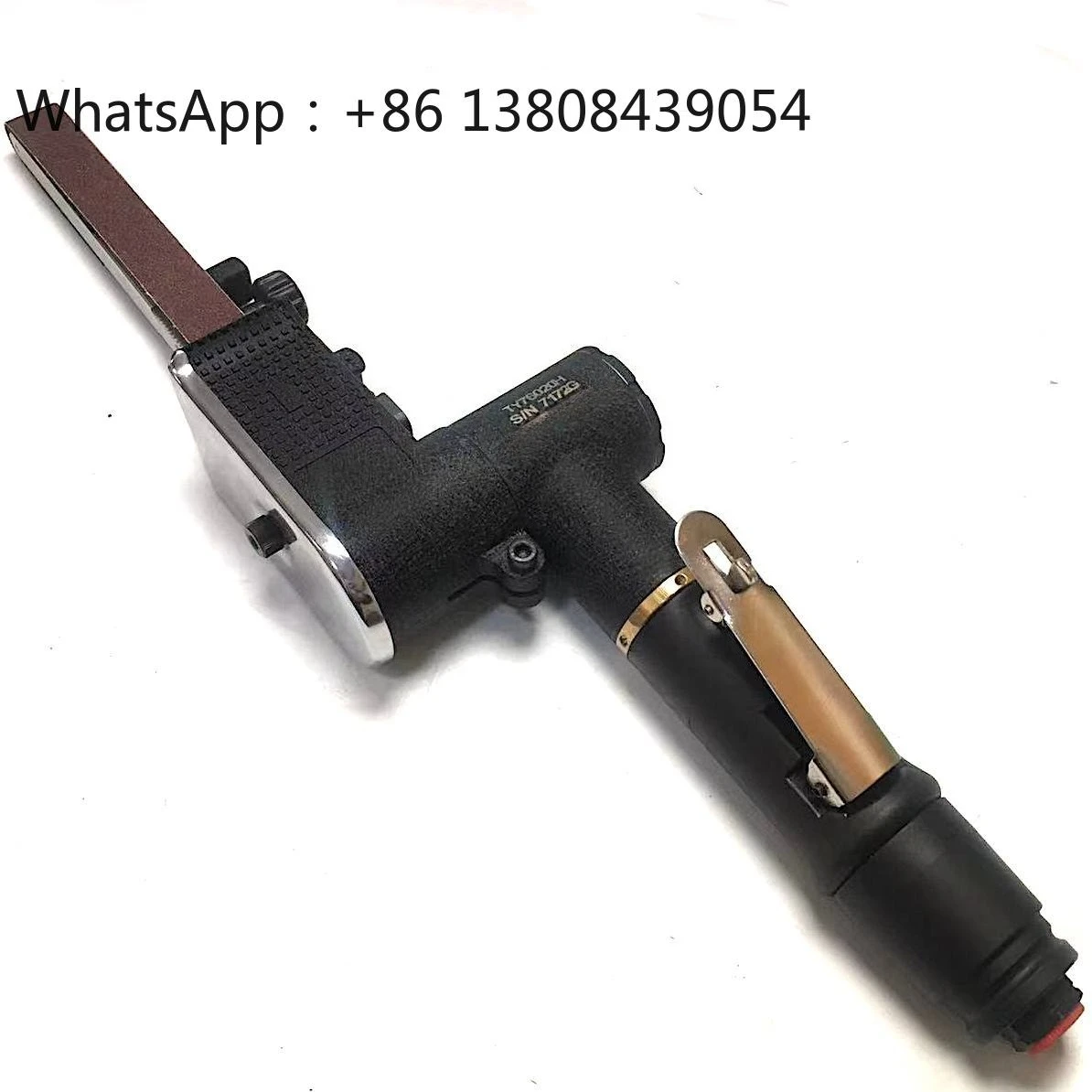 Ponceuse à bande pneumatique de première qualité, élimination rapide des matériaux, puissance élevée, longueur de bande utilisable pour une portée accrue, outils de soudage